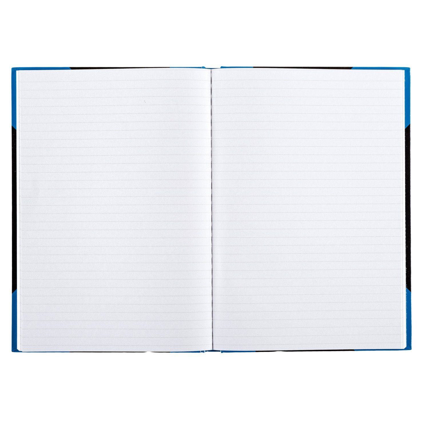 Idena Notizbuch Idena Notizbuch Kladde liniert 96 Blatt 70g/m² schwarz/blau DIN A5