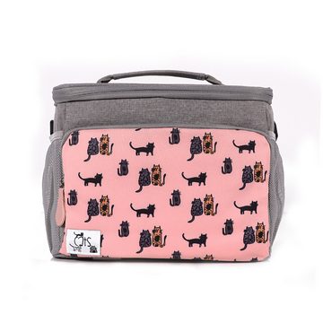 BIGGDESIGN Trekkingrucksack Biggdesign Katzen Isolierte Tasche, Pink (1-tlg)