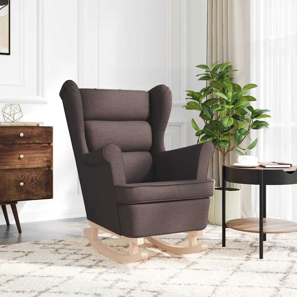 vidaXL Sessel Schaukelsessel Dunkelbraun 74x90x102 cm günstig online kaufen