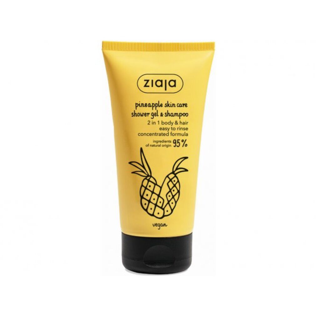 Ziaja Duschgel Pineapple Haut Care Duschgel & Shampoo 2in1, 160 ml