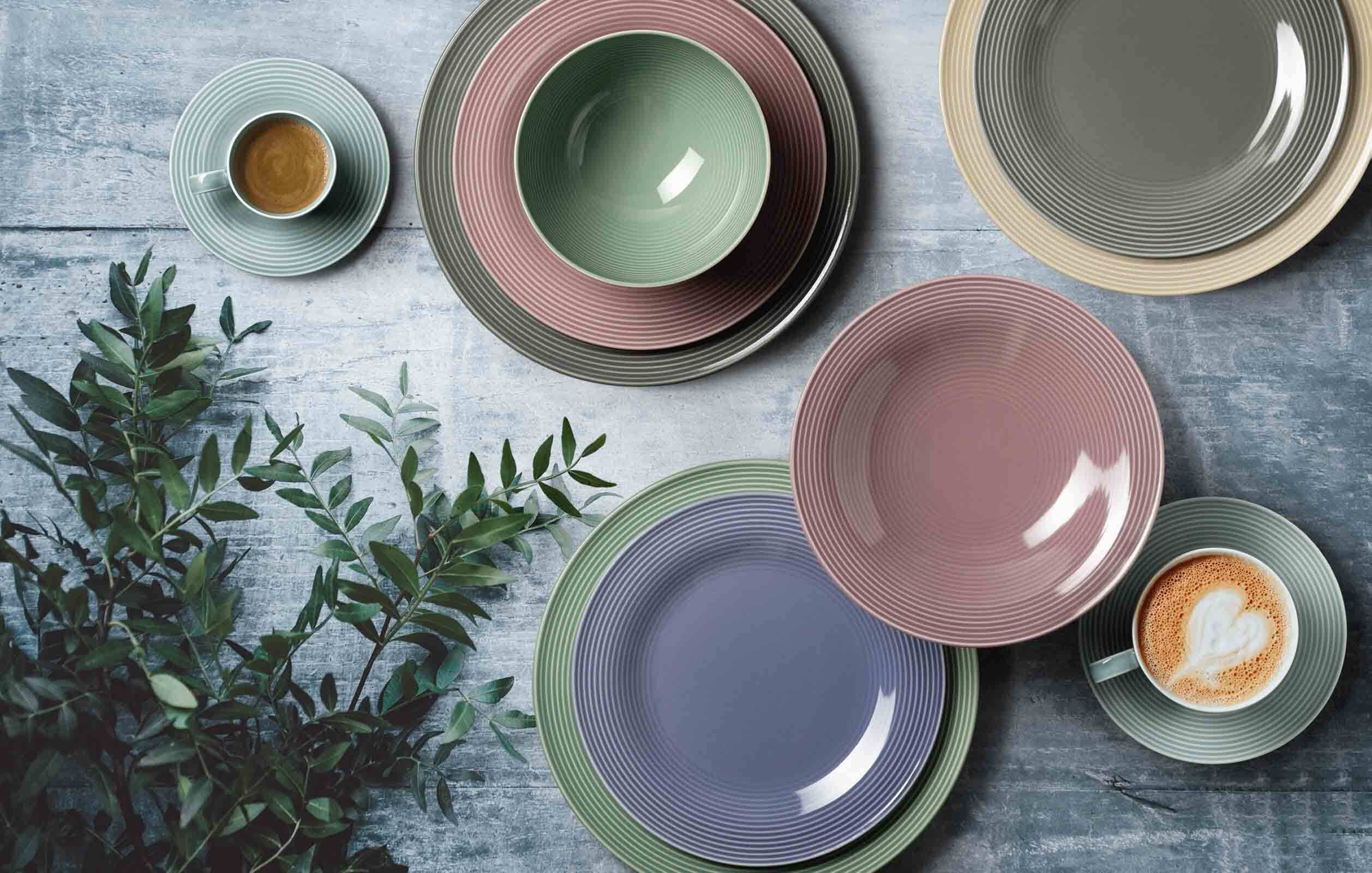 Seltmann Weiden Brotteller Beat Color Glaze Brotteller ø 17 cm 6er Set, (6 St)