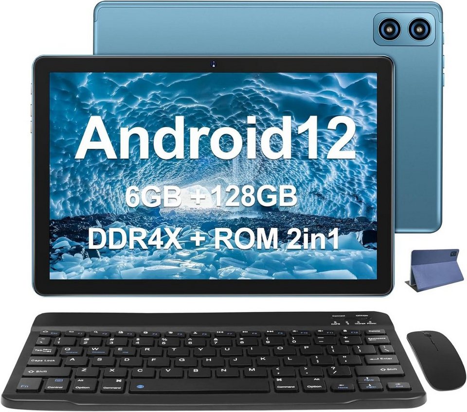 SEBBE 16GB RAM (TF 512GB) MT8183 8-Core 2.0Ghz Tablet (10, 128 GB, Android  12, 5G, WLAN Tablet, /GPS/8000mAh/Bluetooth 5.0, Tablet mit Tastatur und  Maus)