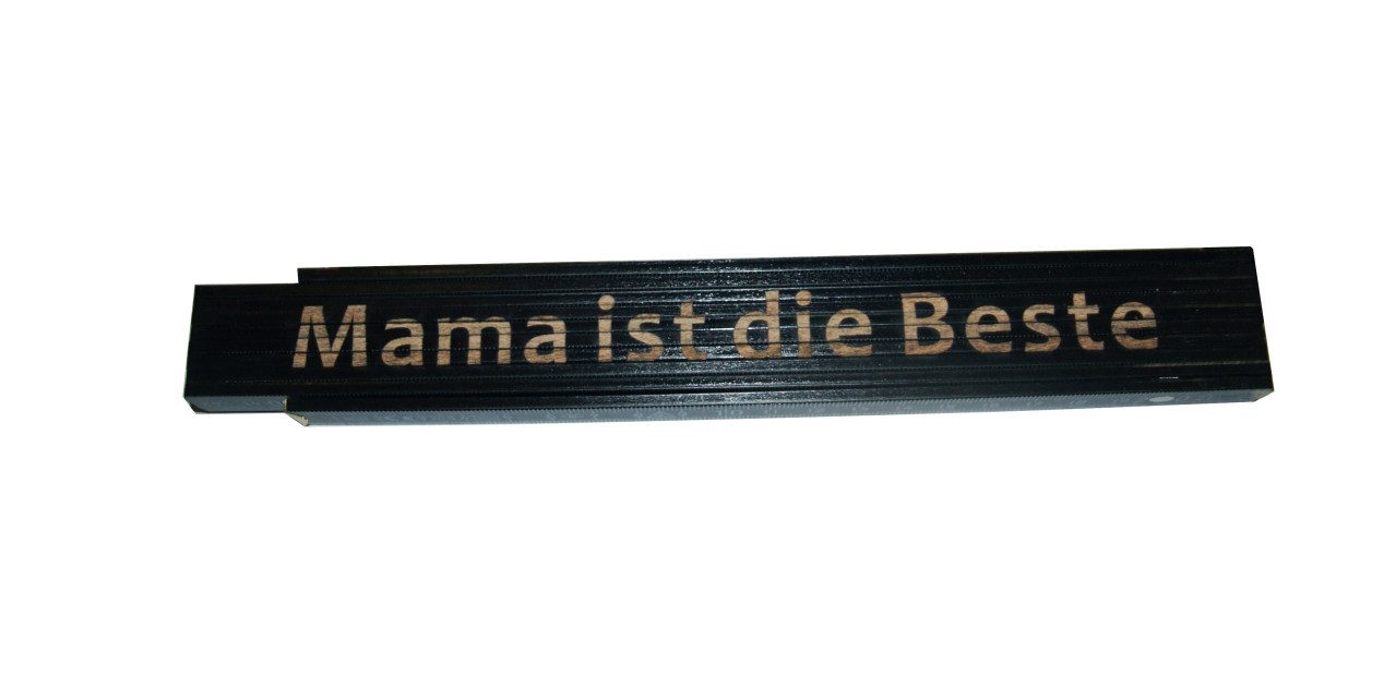 HEKA Zollstock Zollstock Mama ist die Beste 2 m schwarz