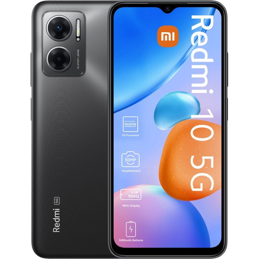 Xiaomi Redmi 10 5G 128 GB / 4 GB - Smartphone - graphite gray Smartphone (6,58 Zoll)