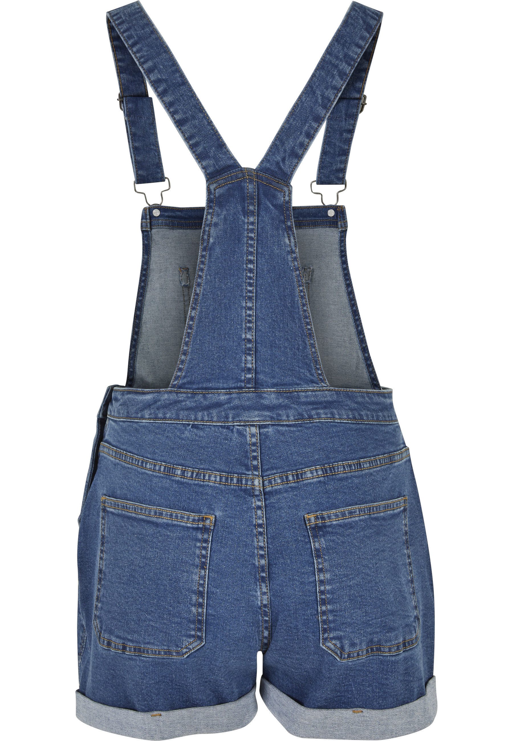 URBAN CLASSICS Jumpsuit Urban Classics Damen Ladies Organic Short Dungaree (1-tlg)