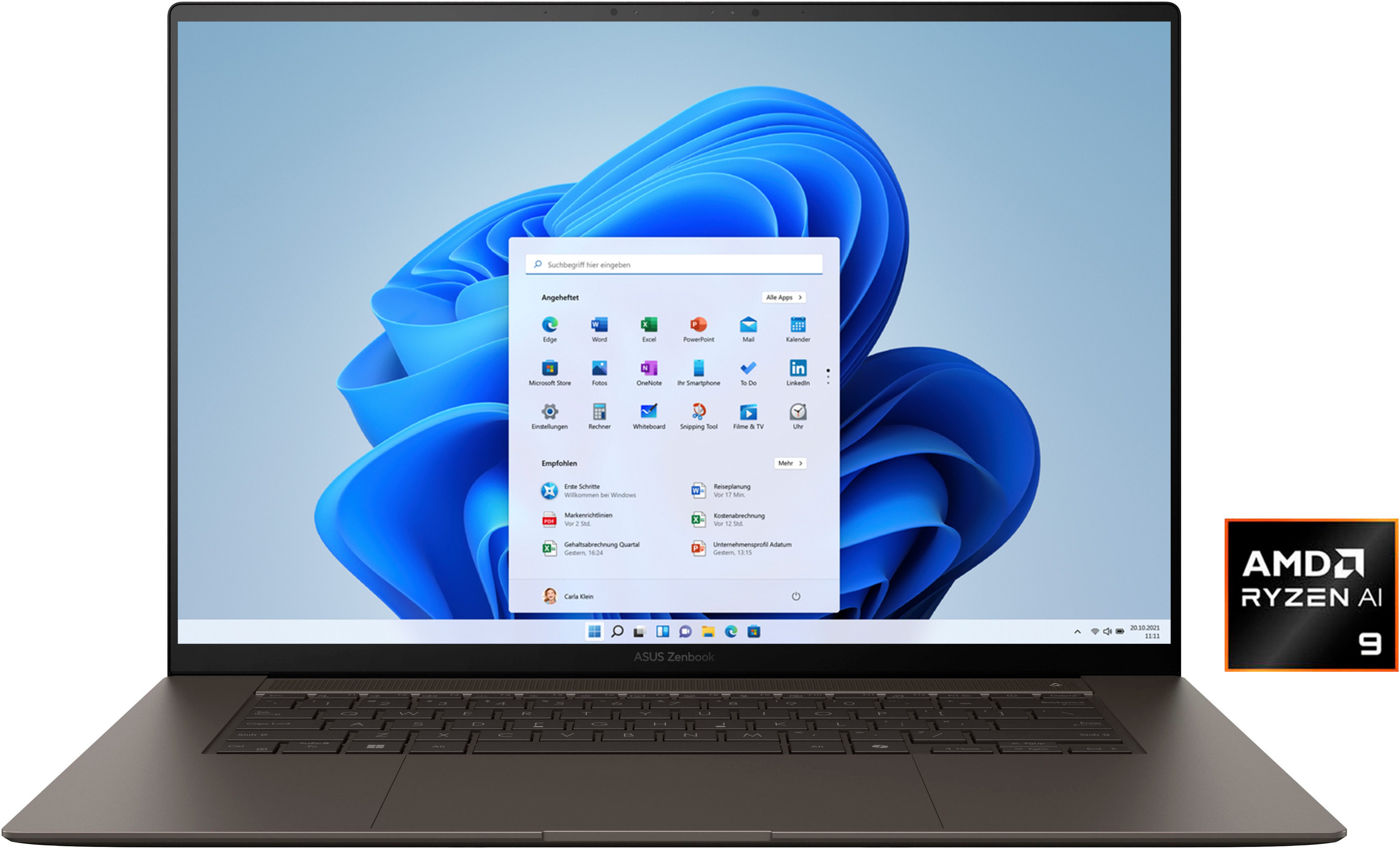 Asus Zenbook S 16 UM5606WA-RK192W Notebook (40,6 cm/16 Zoll, AMD Ryzen™ AI 9, Radeon 880M, 24 GB, 1000 GB SSD)
