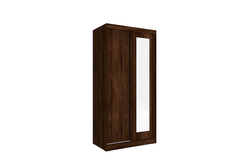 JVmoebel Kleiderschrank Design Kleider Schrank Schiebe Schränke Holz Schwebe Türen Kleider Braun