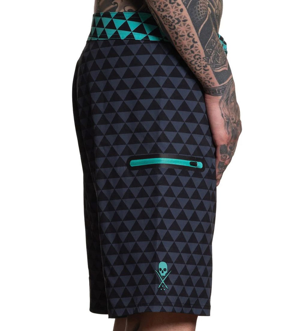 Sullen Clothing Boardshorts Butterfly Tattoo Rosen Schmetterling Badehose