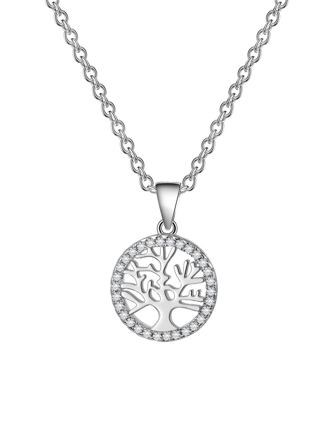 Edellis Kette mit Anhänger Lebensbaum Kette in 925 Sterling Silber Baum Des Lebens Anhänger (1-tlg)