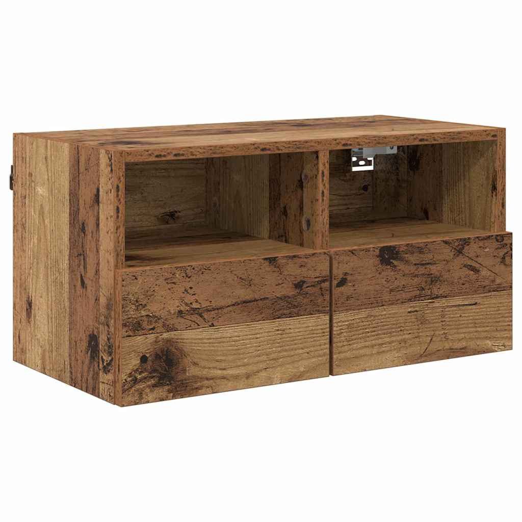 vidaXL TV-Wand TV-Wandschrank Altholz 60 x 30 x 30 cm Holzwerkstoff, (1-St)