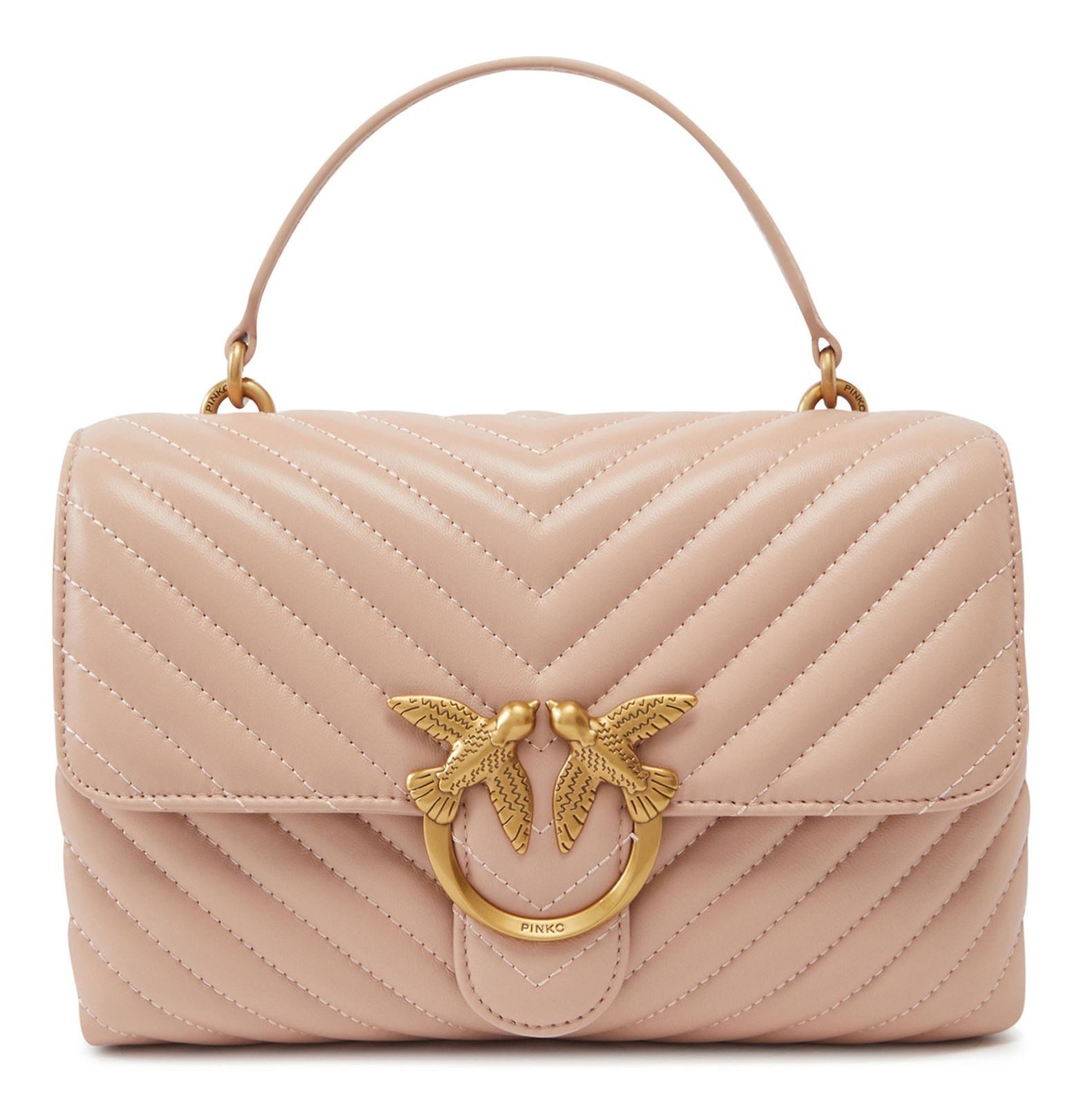 PINKO Handtasche Classic CL Sheep Nappa Chevron, aus echtem Schafsleder