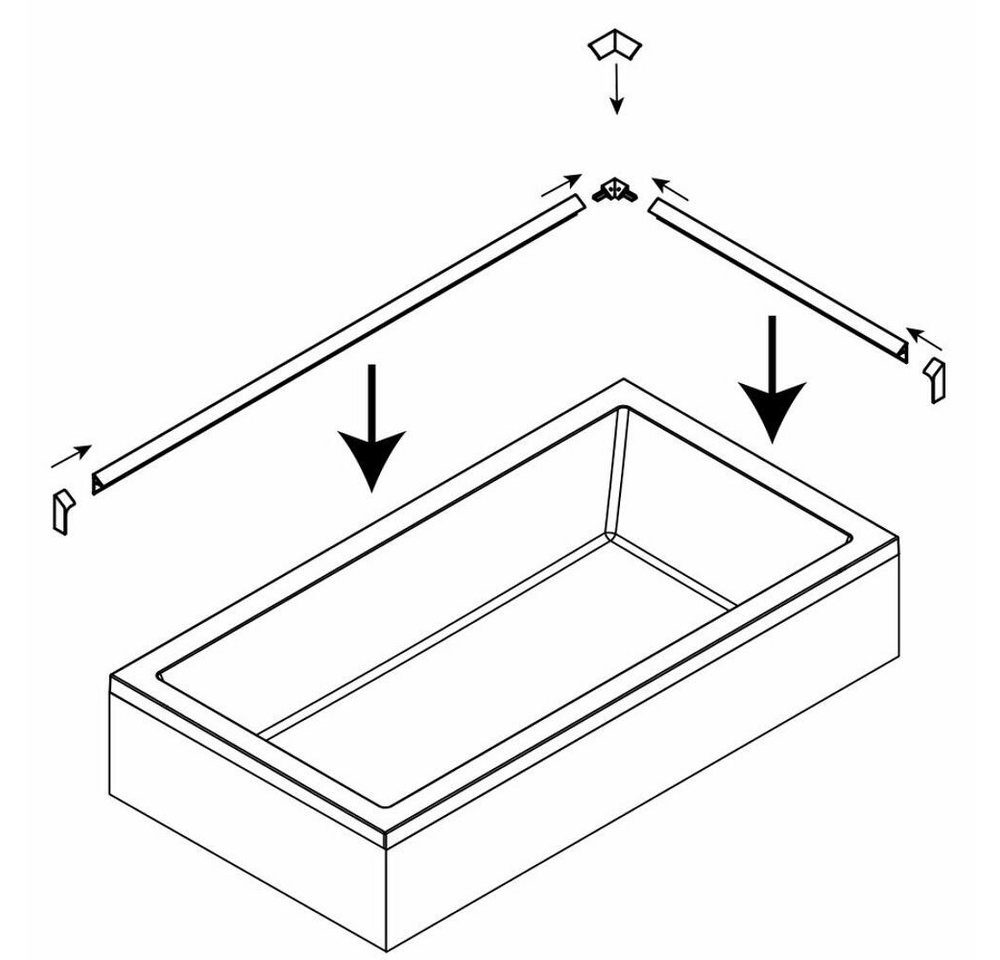 Thumbnail - HAK Badewanne -Wannenleistenset/Abschlussleisten, Set