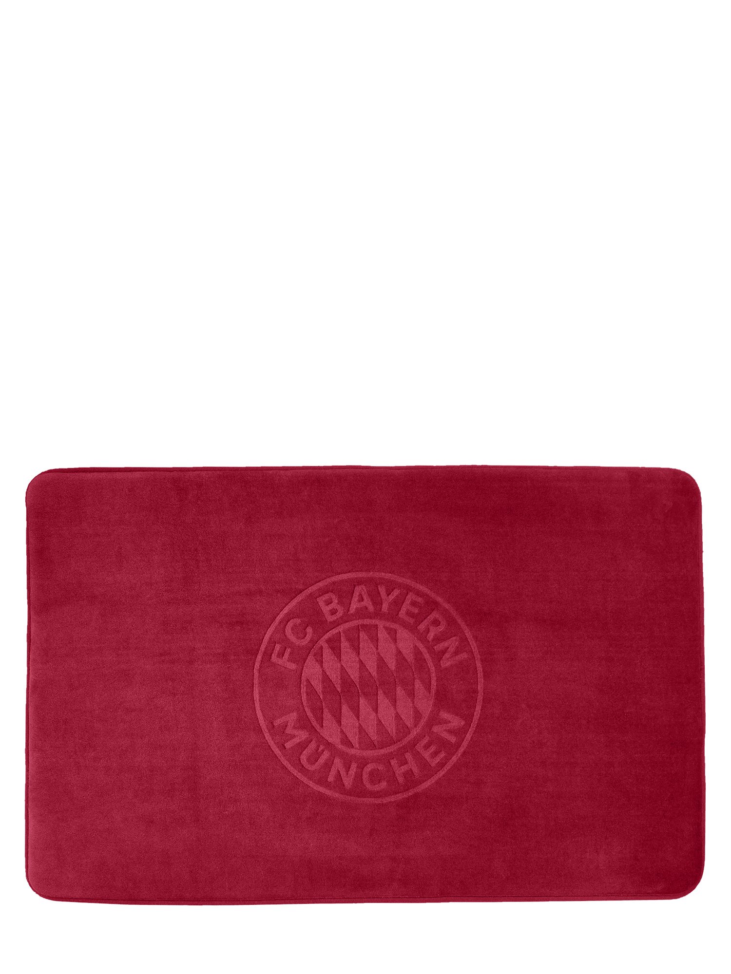 FC Bayern München Badematte FC Bayern München I Badteppich 50x80 cm I Badvorleger I Bordeaux, Baumwolle