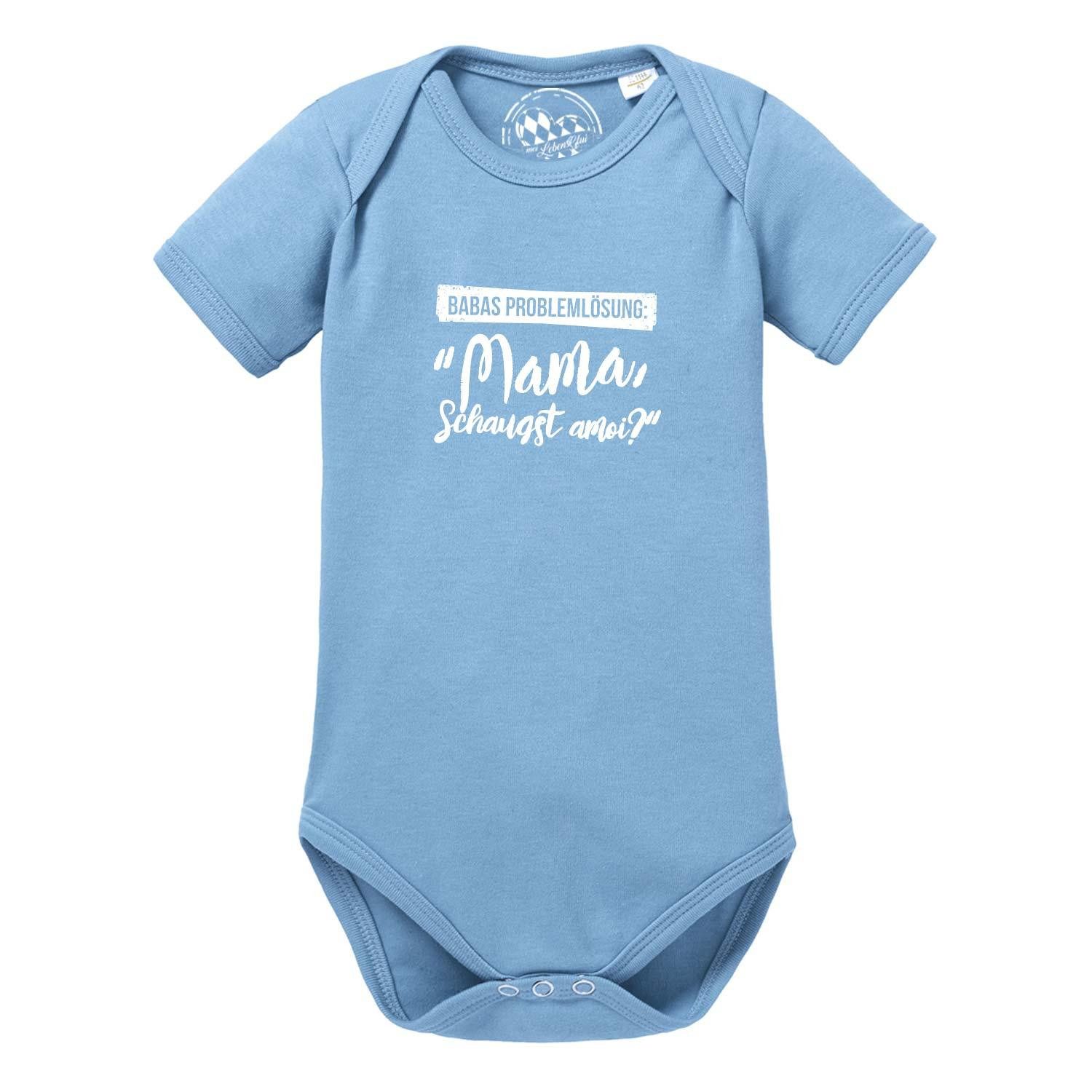 Bavariashop Shirtbody Baby Body "Papas Problemlösung…"