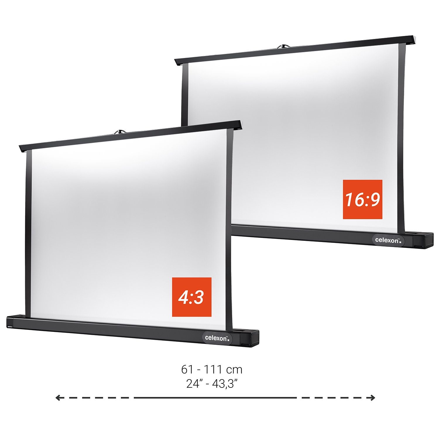 1,2) (61 Celexon Professional 4:3, Gain x 46cm, Tischleinwand