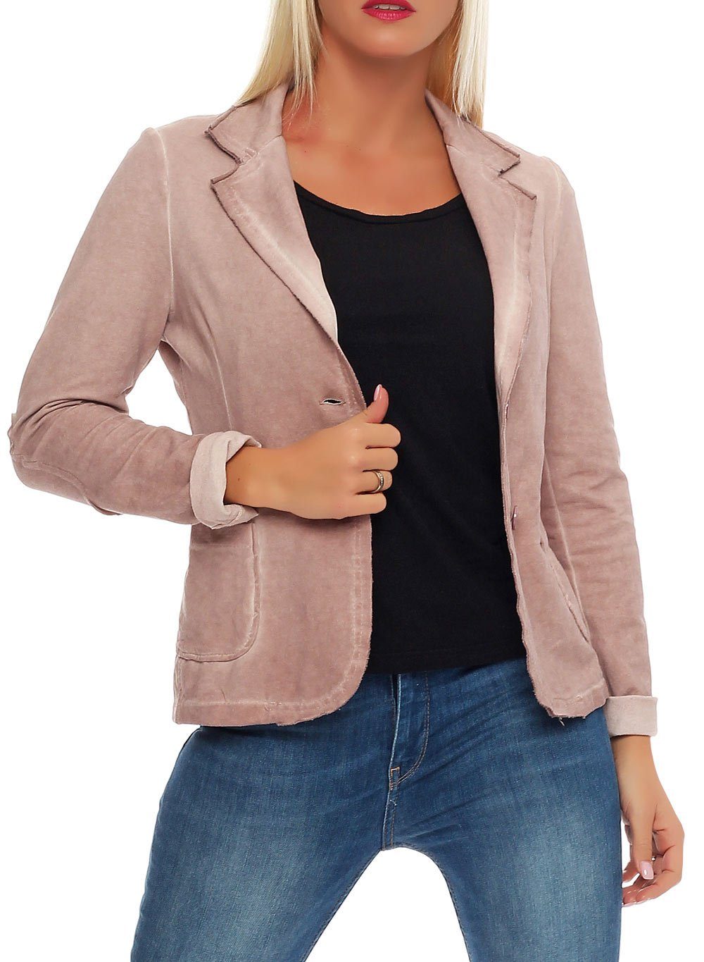 malito more than fashion Jackenblazer 1652 Blazer in Used-Look Optik günstig online kaufen