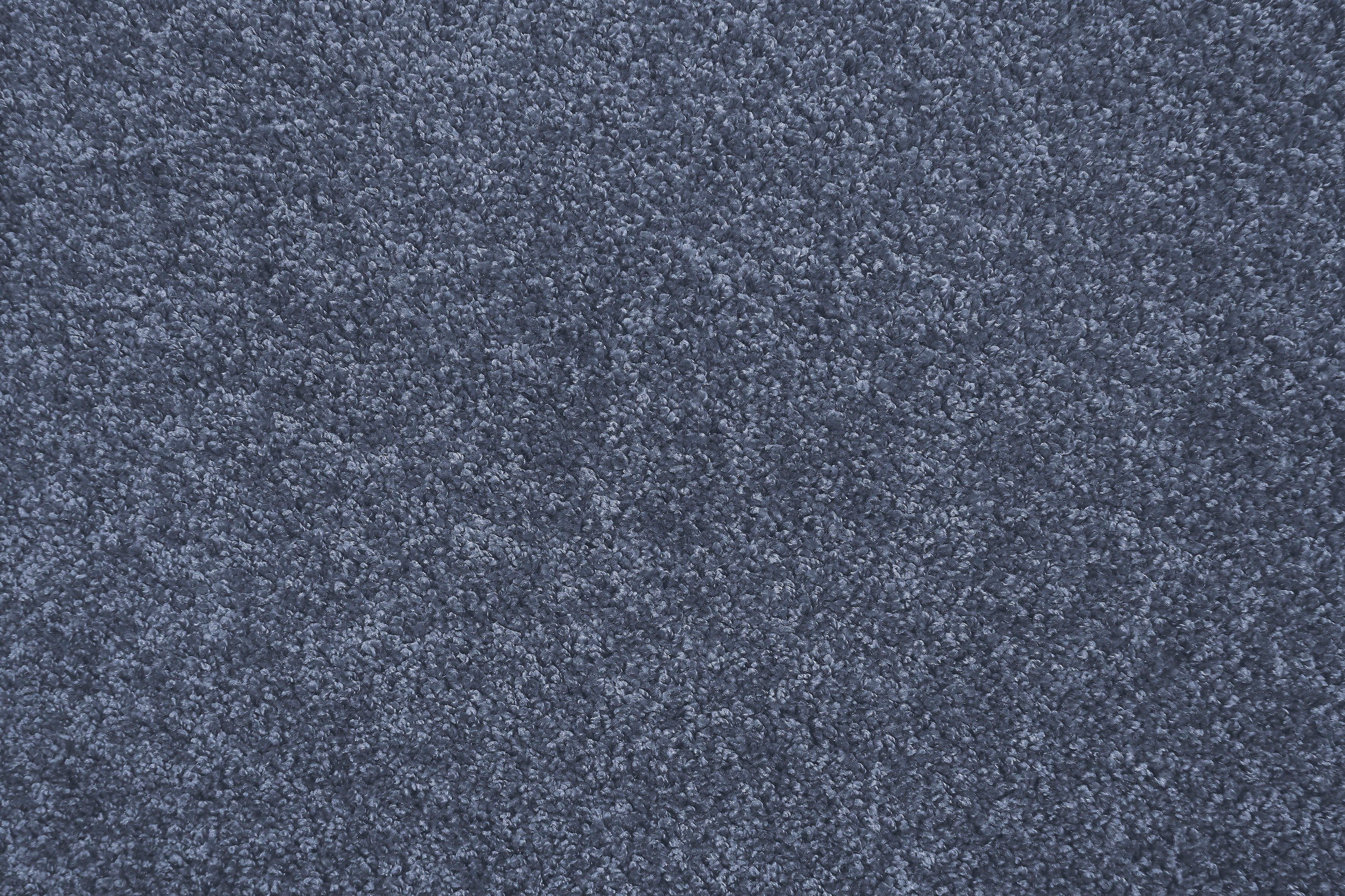 Teppichboden Coupon Velours Portland, Höhe: Uni rechteckig, cm, 400 pflegeleicht Andiamo, strapazierfähig, Farben, blau 11 mm, Breite