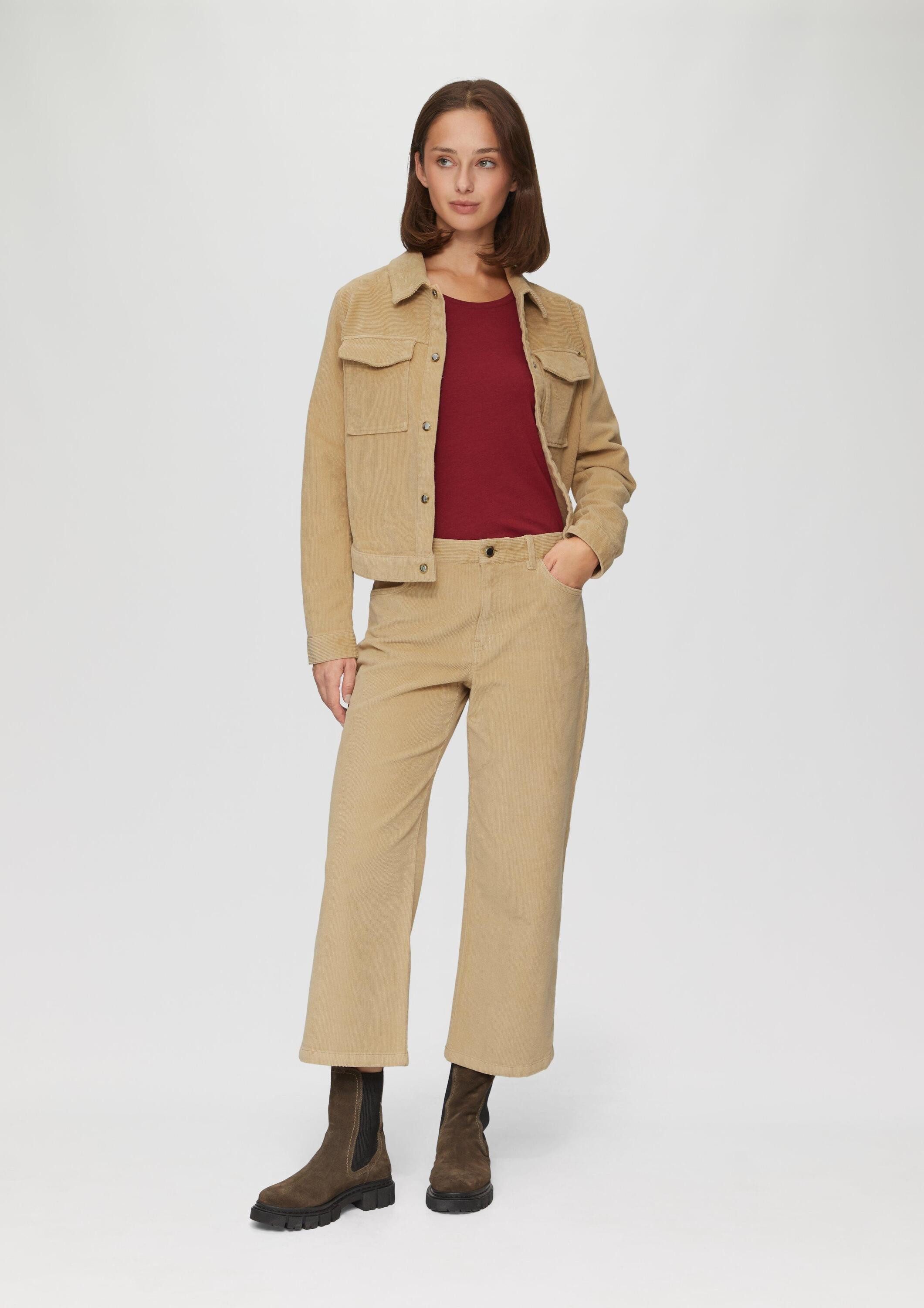s.Oliver Culotte Hose Elastische Culotte aus Cord