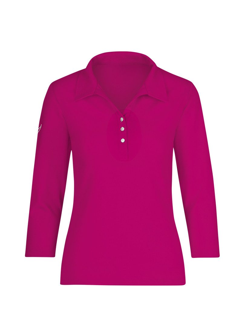 Trigema Poloshirt TRIGEMA Poloshirt mit Kristallsteinen (1-tlg) günstig online kaufen