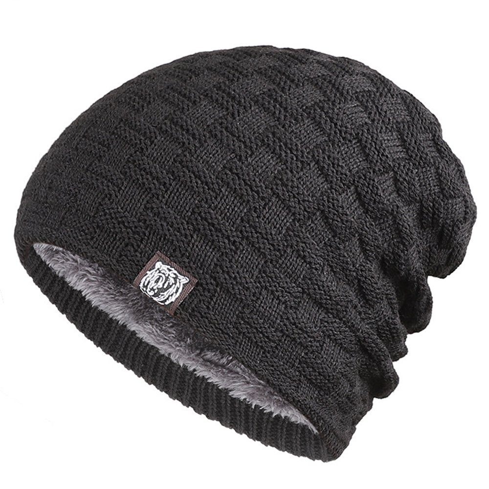 Coonoor Strickmütze Warm Gefütterte Wintermütze Strickmütze Beanie