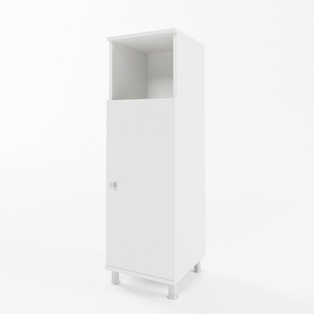 Vicco Midischrank Fynn, Weiß, 30 x 95 cm (1-St) verstellbar
