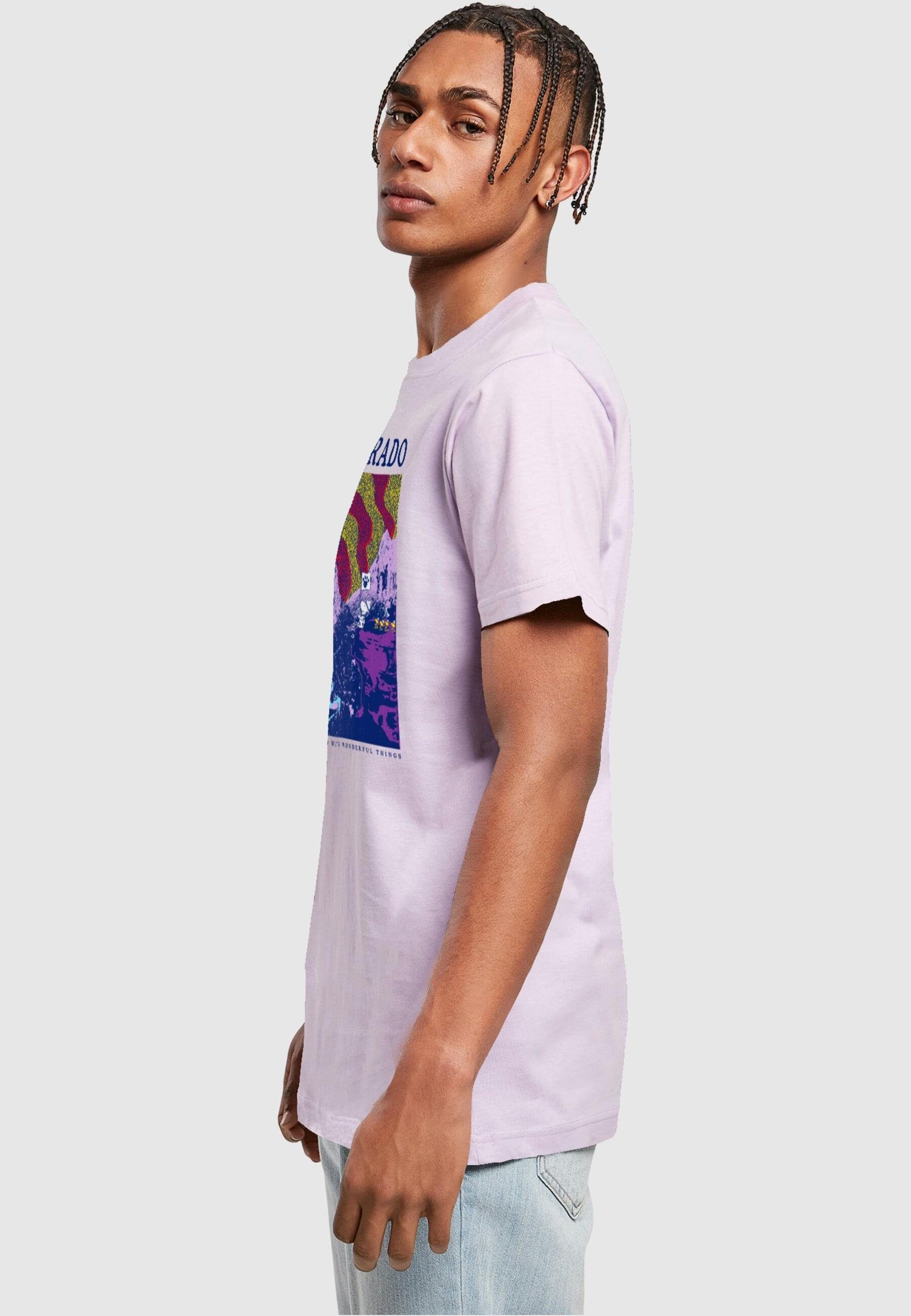 Colorado Round Herren Peanuts Neck T-Shirt (1-tlg) lilac - T-Shirt Merchcode