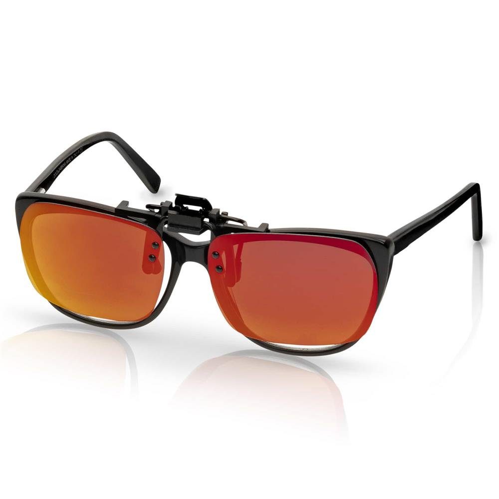 BEZLIT Eyewear Sonnenbrille Brillen Aufsatz Polarisiert Clip On (1-St) mit polarisierten Linsen Rot