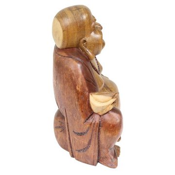 Oriental Galerie Dekofigur Figur Sitzender Happy Buddha mittel 20 cm (1 St)