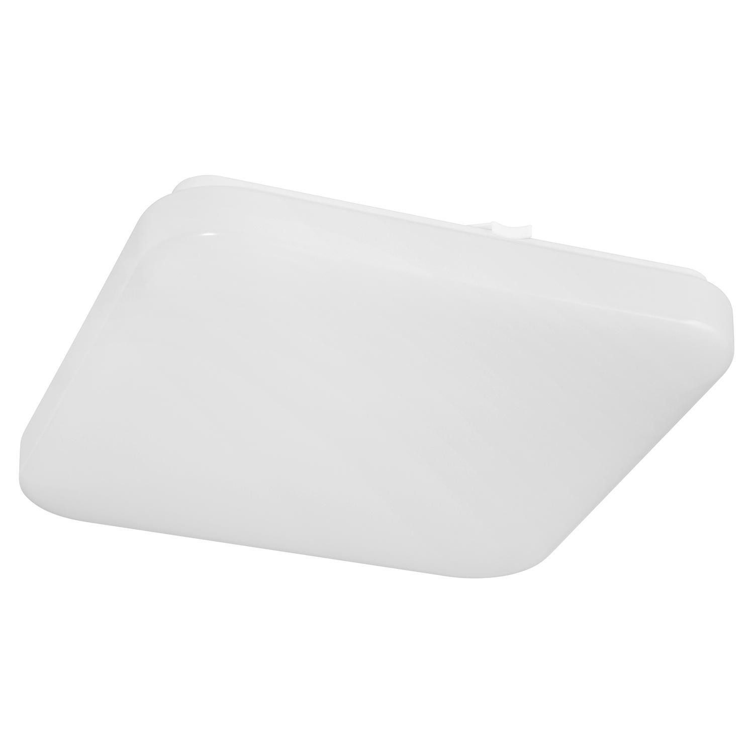 EGLO LED Deckenleuchte POGLIOLA, 33 x 33 cm, Weiß, Kunststoff, Stahl, Anpassung der Farbtemperatur, LED fest integriert, Extra-Warmweiß, Neutralweiß, Tageslichtweiß