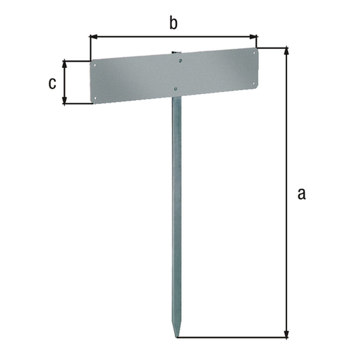 Alberts Verkehrsschild Alberts Nummernschildbefestigung, feuerverzinkt Zum günstig online kaufen