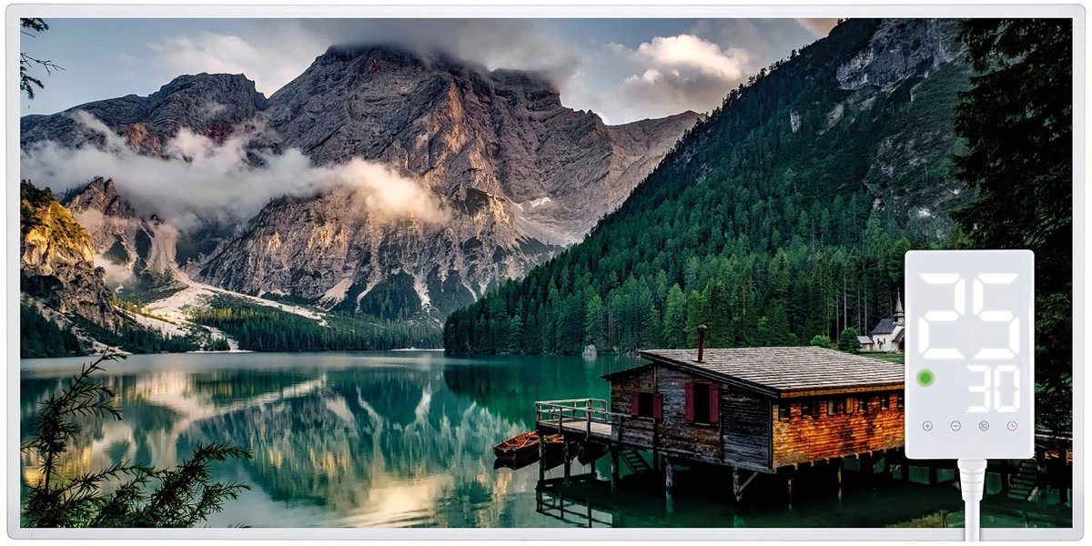 Heidenfeld Infrarotheizung HF-HP105 Bergsee Elektroheizung inkl. Thermostat günstig online kaufen