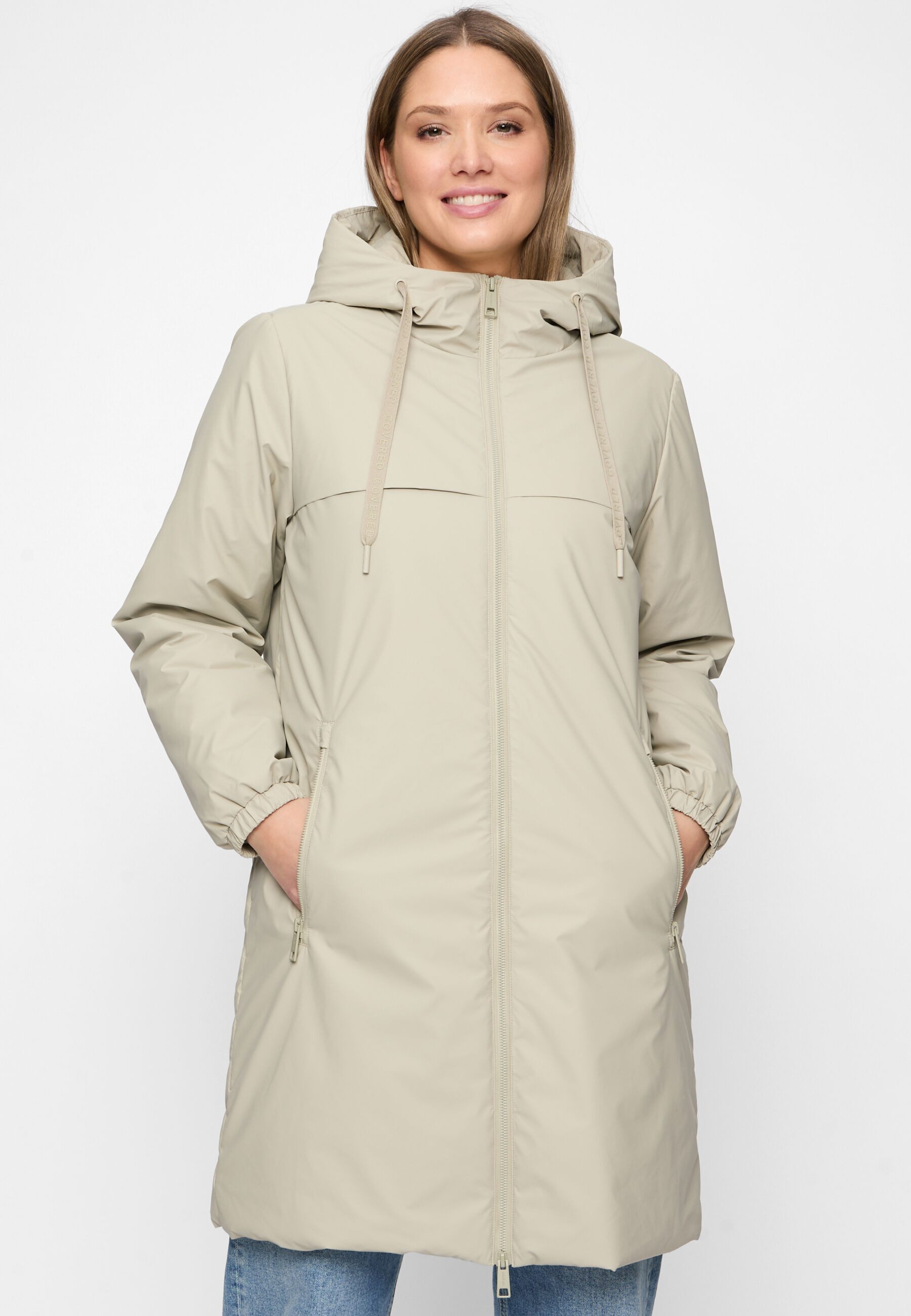 New View Funktionsjacke Pearl (1-St) Kapuze weitenregulierbar