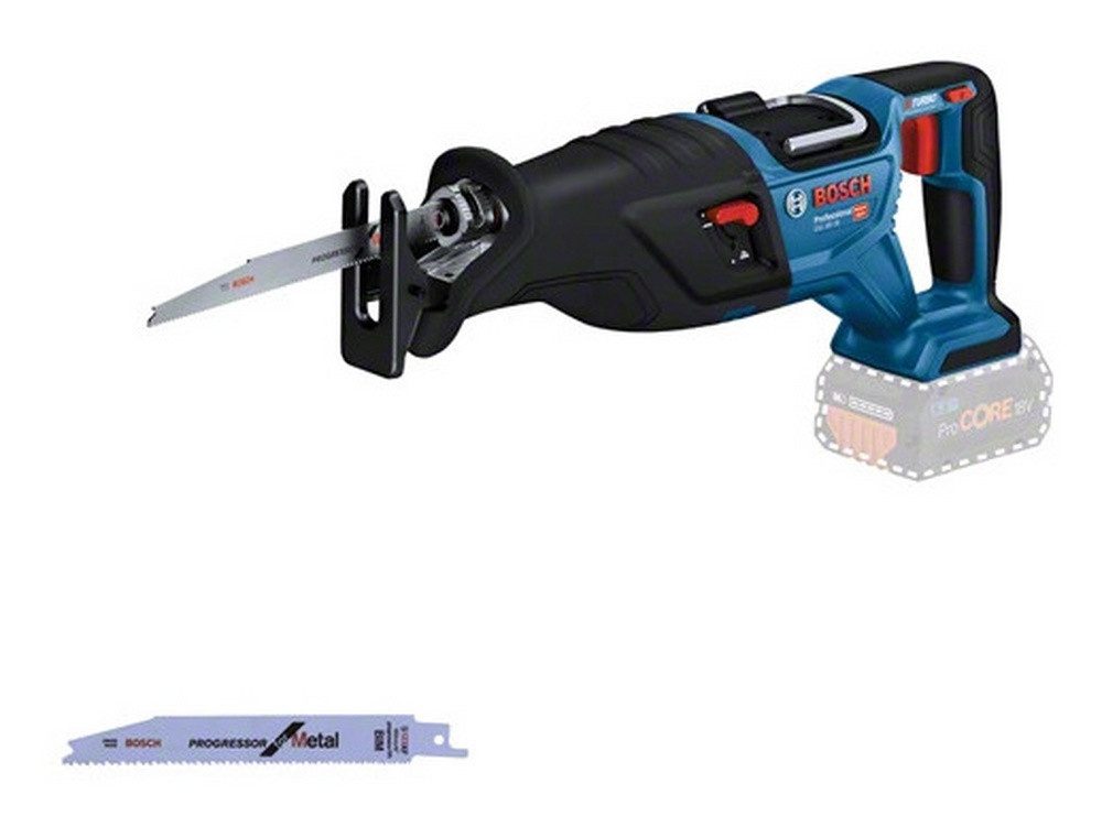 Bosch Professional Akku-Säbelsäge GSA 18V-28, BITURBO Ohne Akku mit Säbelsägeblatt - in L-BOXX 238