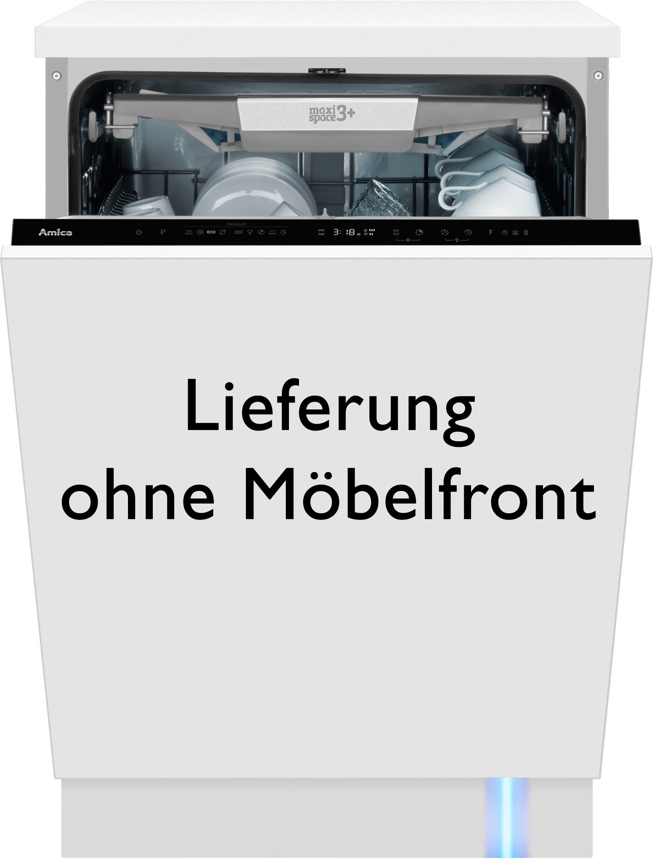 Amica vollintegrierbarer Geschirrspüler EGSPV 590 900, 9,8 l, 14 Maßgedecke