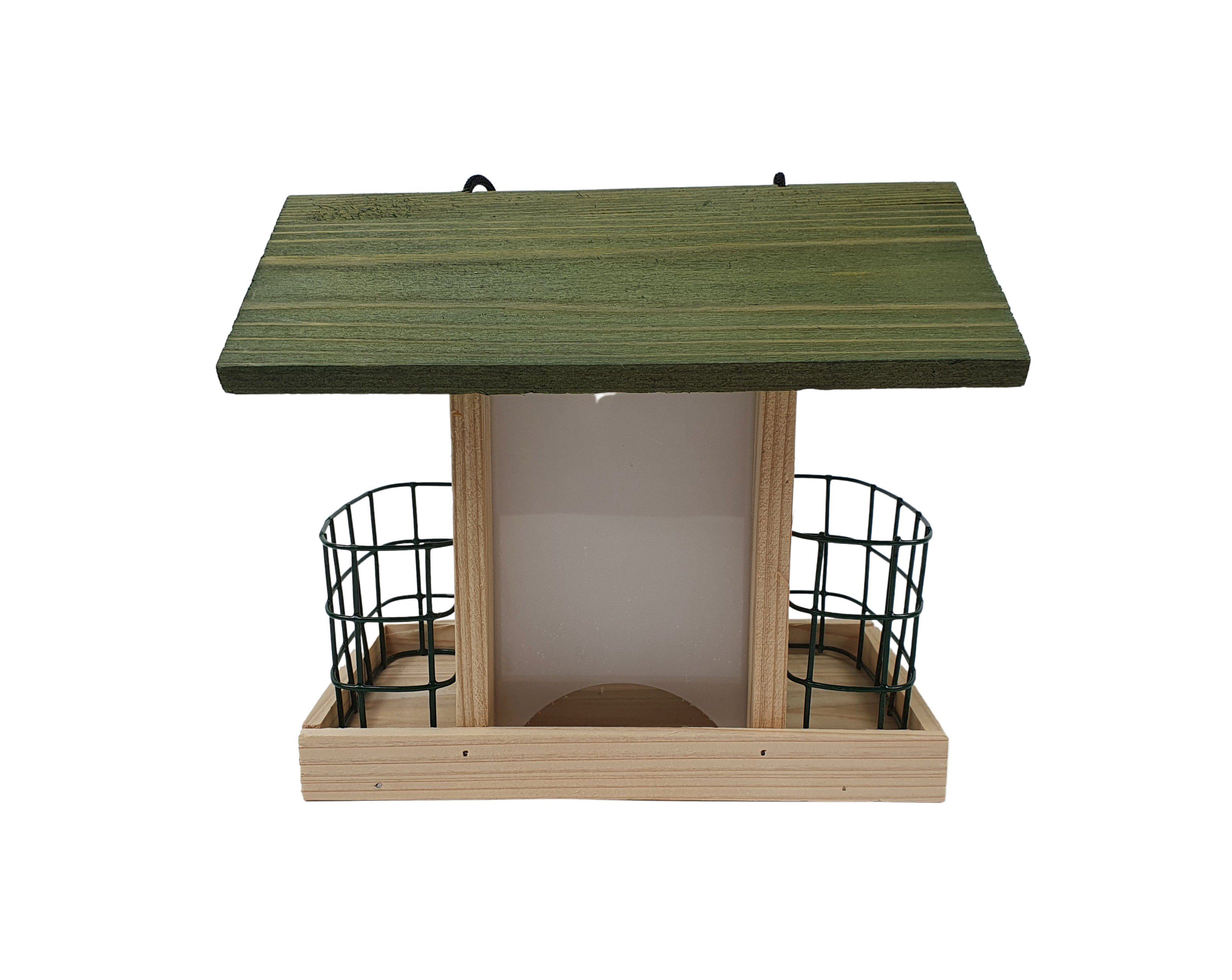 sesua Vogelhaus Vogelfutterhaus Vogelhaus zum Aufhängen aus Holz