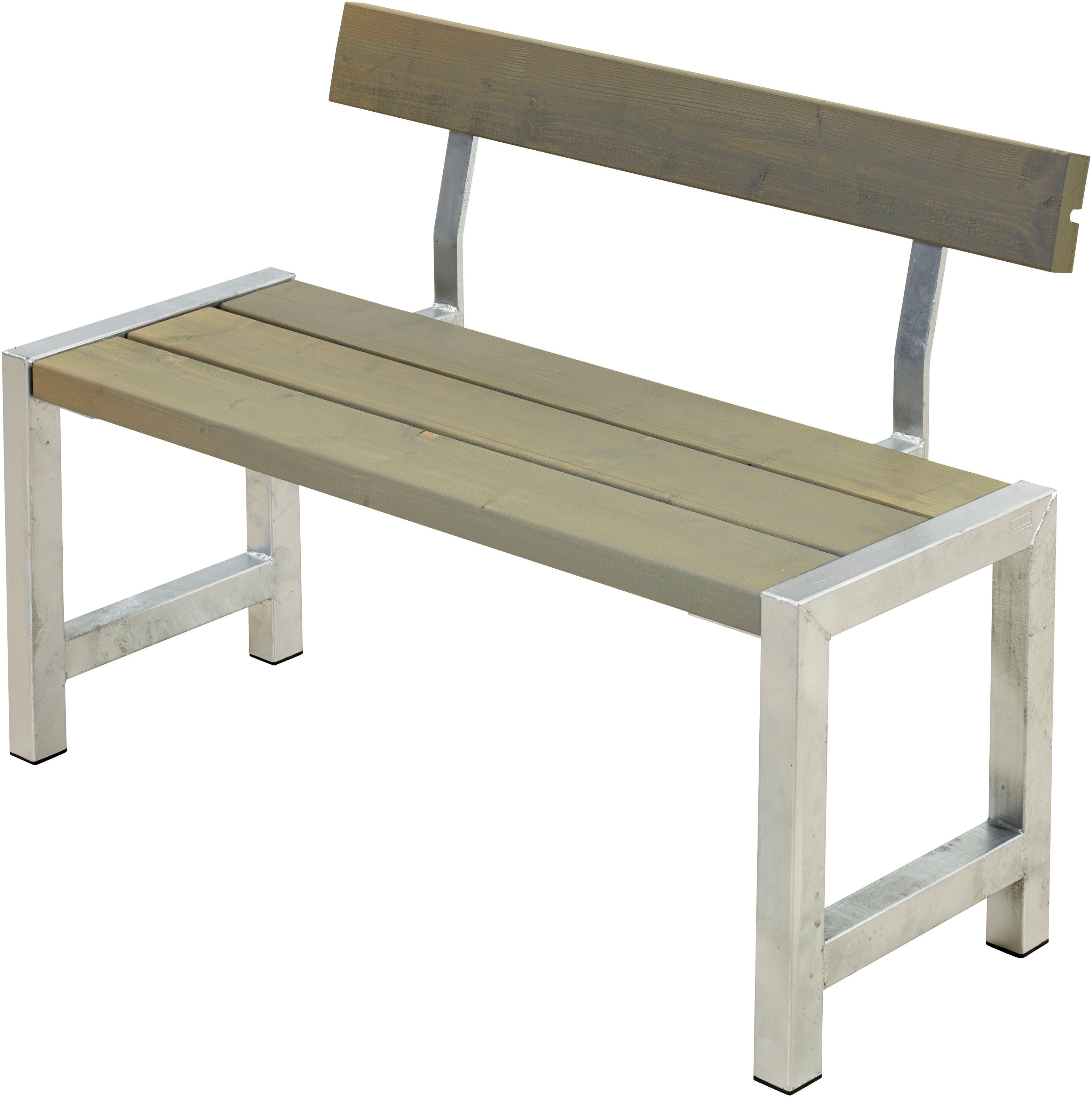 PLUS Sitzbank Cafebank m/Rücklehne (1-St), 127x50x75/45 cm