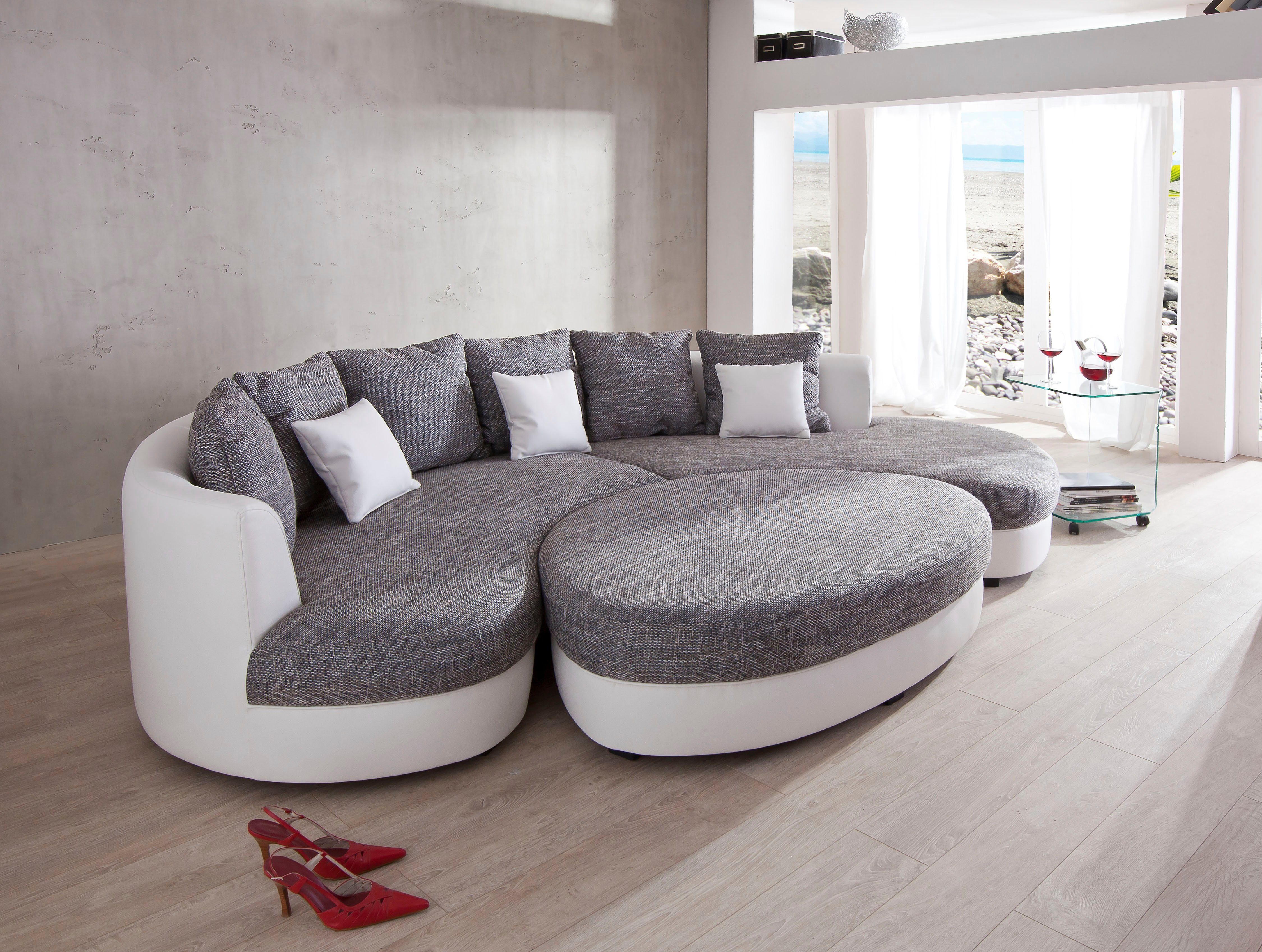 Home affaire Polsterhocker Limoncello modern und bequem, tolle Detailverarbeitung – Bild 4 von 5