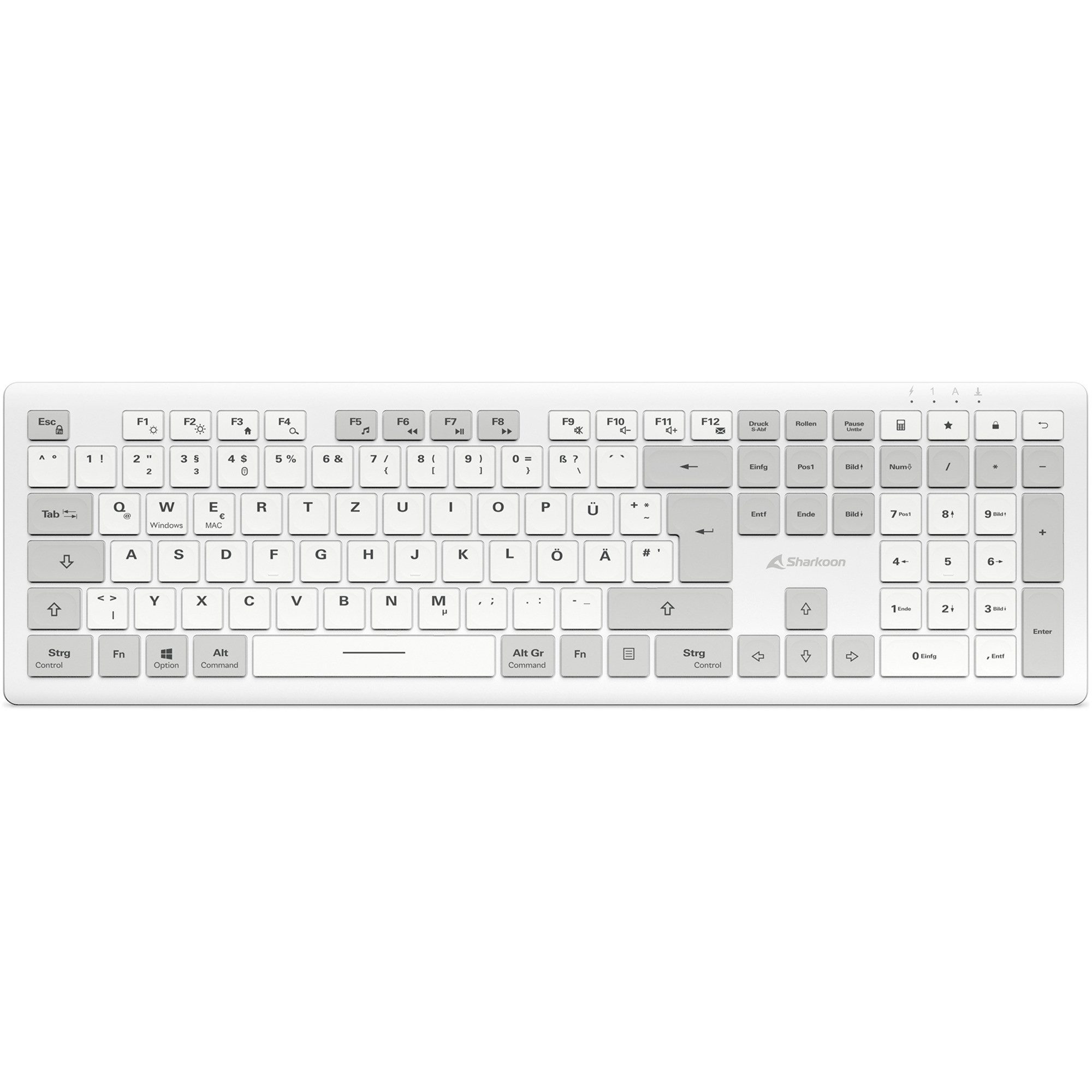 Sharkoon Sharkoon OfficePal K30W, Tastatur Tastatur