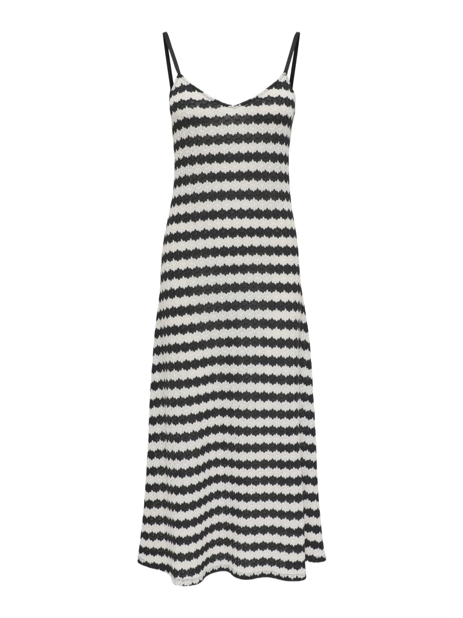 ONLY Partykleid 2027 2_SPRING2 schwarz,Freizeit,Polyester,Gestreift,V-Ausschnitt,Ärmellos,Regular Fit