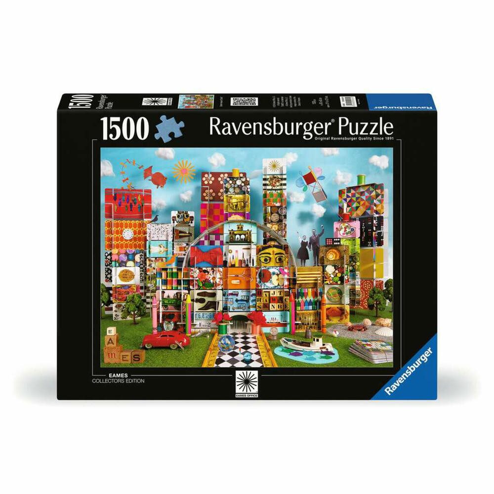 Ravensburger Puzzle Eames House of Cards Fantasy, 1500 Teile, 1500 Puzzleteile