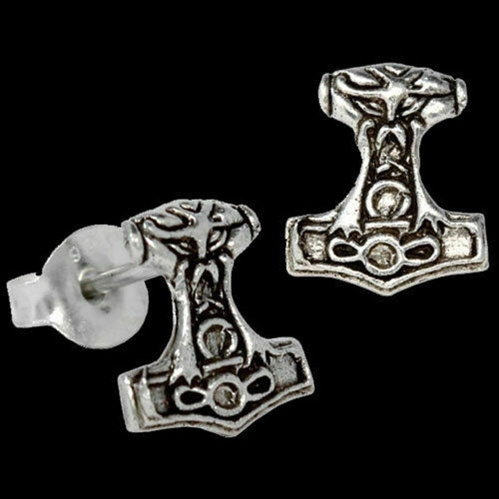 HOPLO Paar Ohrstecker Silberohrstecker Thors Hammer 925er Silber Schmuck günstig online kaufen