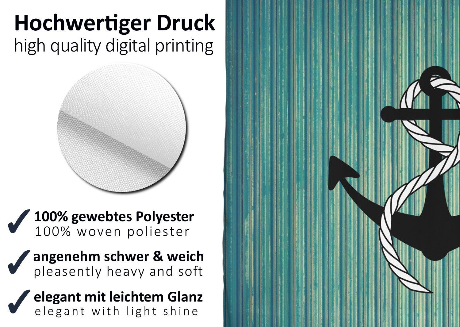 Arteneur Duschvorhang Breite 120 cm, Anti-Schimmel Beschichtet, Beschwerter günstig online kaufen