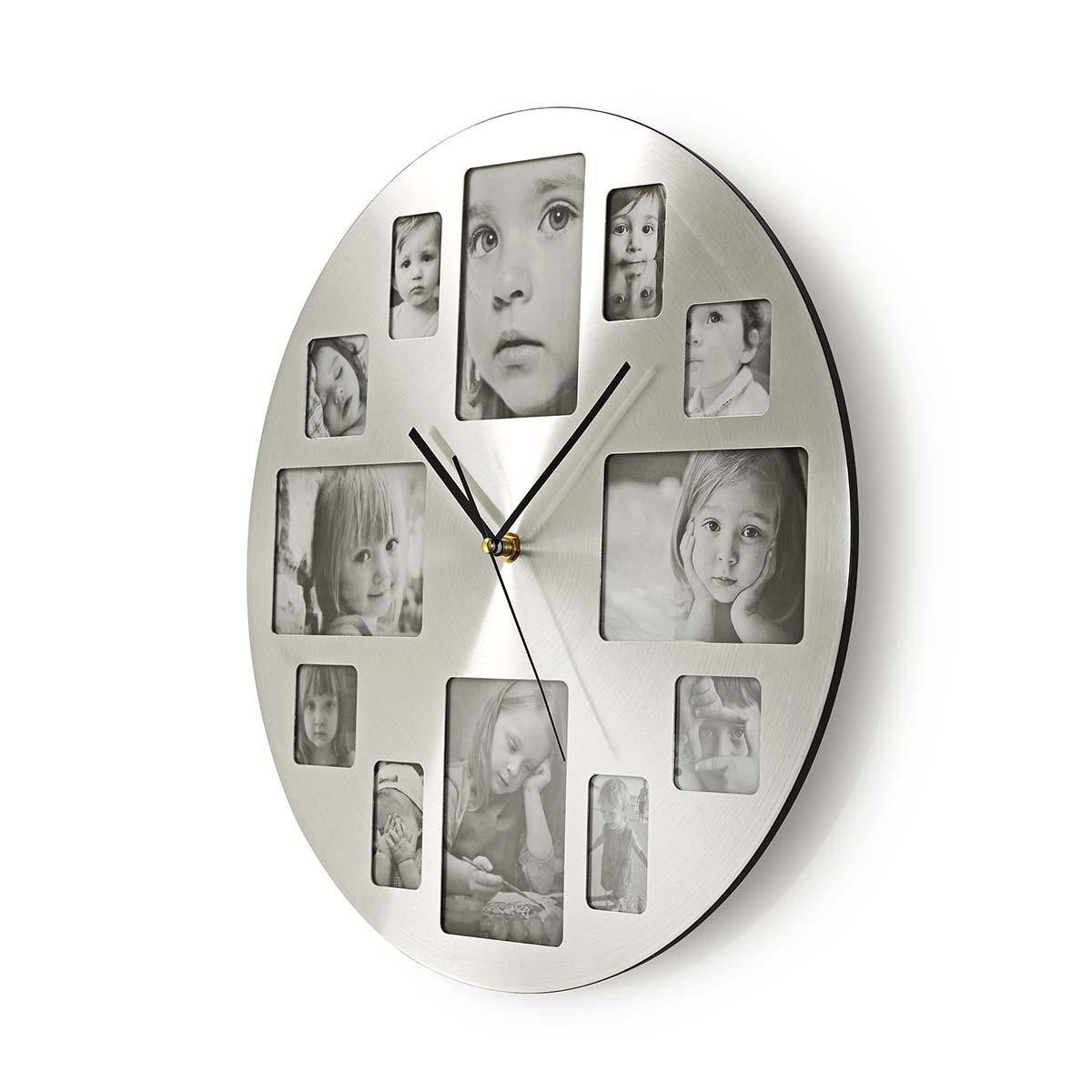Nedis Wanduhr CLWA003PH40 (wohnzimmer familie, fotos integrieren, klare ablesbarkeit)