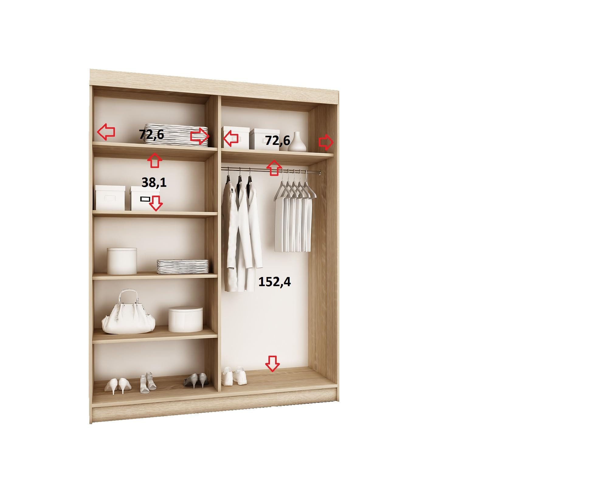 KIER FURNITURE Drehtürenschrank AMO Schiebegarderobe, Schrank günstig online kaufen