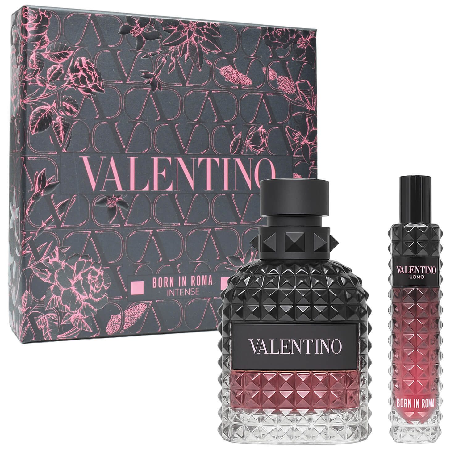 Valentino Duft-Set Uomo Born in Roma Intense EDP 50 ml + Travel Stick 10 ml Herren