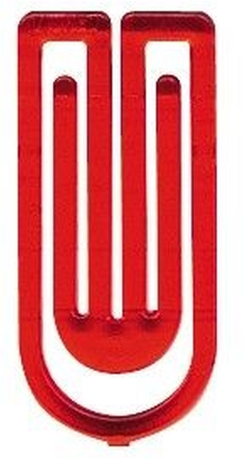 Büroklammer Büroklammern King Klip 32mm VE=40 Stück kristallrot