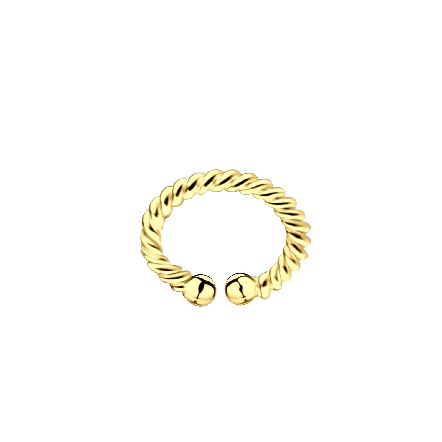 ALEXANDER YORK Ohrklemme Ear Cuff I TWISTED in Gold, 925 Sterling Silber