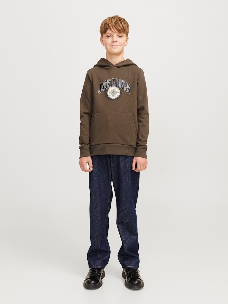 Jack & Jones Junior Kapuzensweatshirt JJKAM VARSITY BRANDING SWEAT HOOD JNR (1-tlg., Hoodie) mit Kängurutasche