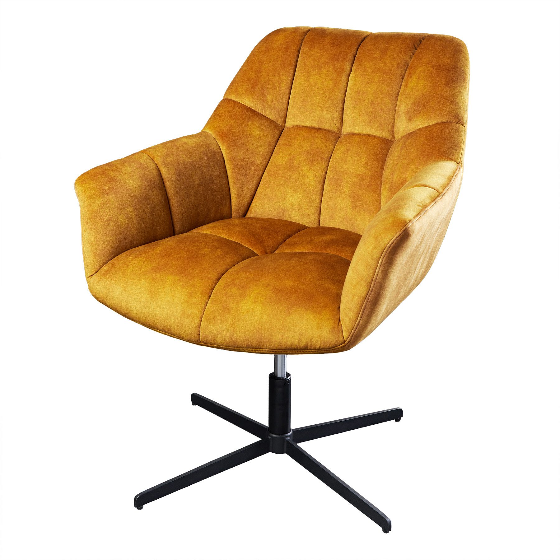 riess-ambiente Loungesessel PAPILLON senfgelb / schwarz günstig online kaufen