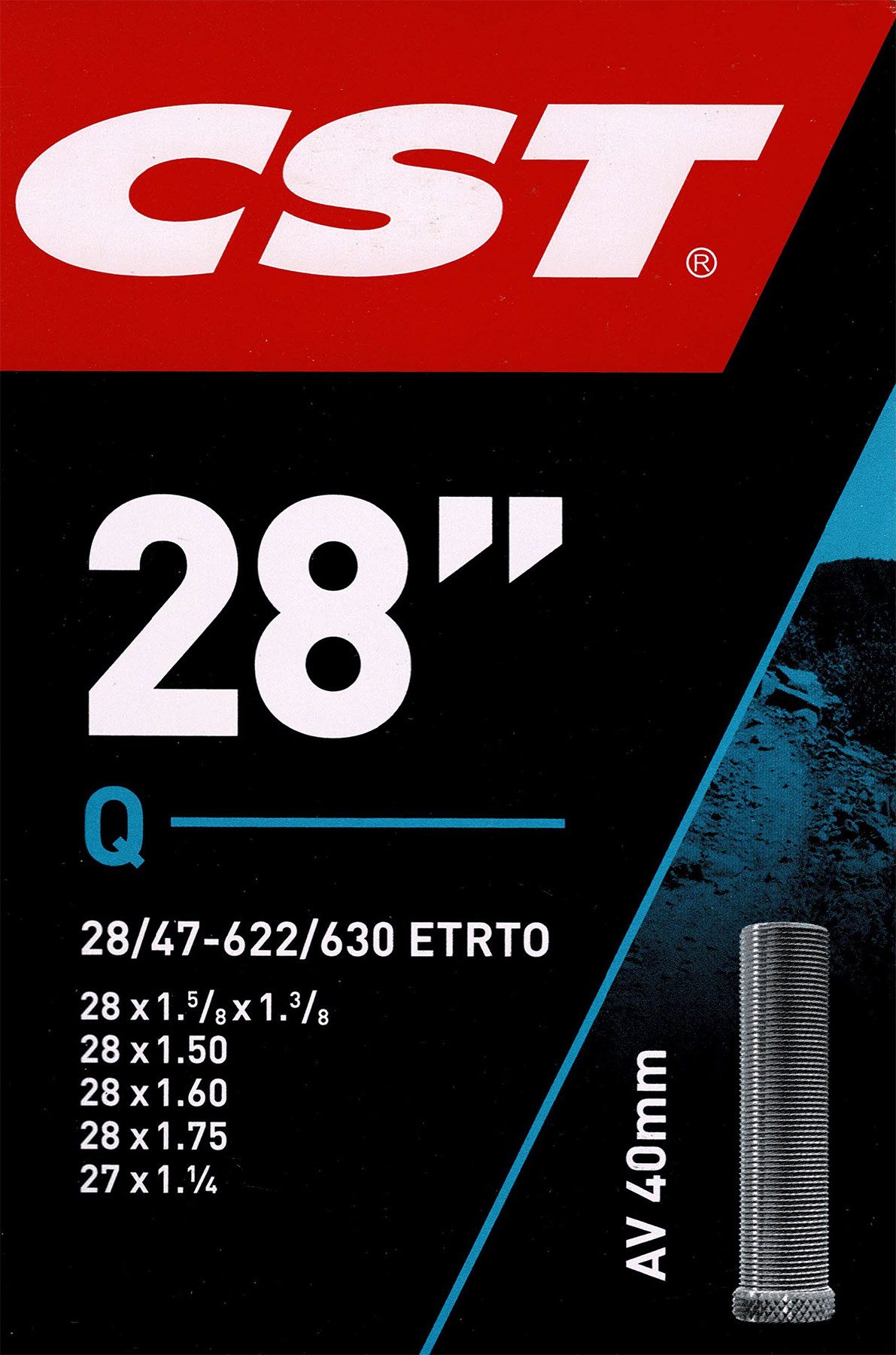 Fahrradschlauch CST 28 AV Schlauch 28 Zoll (28/47-622/630) Fahrradschlauch